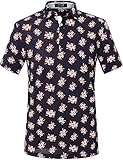 SSLR Men's Printed Short Sleeve Polo Shirt