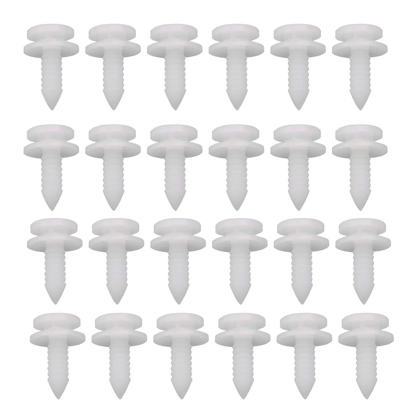 Be In Your Mind 50Pcs Car Panel Mounting Trim Clips 3B0867333 Interior Moulding Fasteners Retainers White Compatible with Passat B5 Transport T5