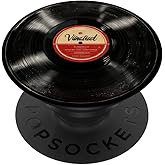 Vinyl Record Player Vinyl Collector Retro Music Lover PopSockets Adhesive PopGrip