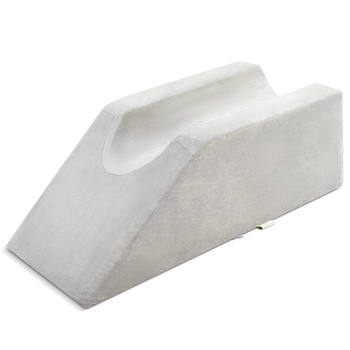 OasisSpace Leg Support and Elevation Pillow for Surgery, Swelling, Injury or Rest - Memory Foam Post Surgery Leg Pillow with Washable Cover- Improve Circulation
