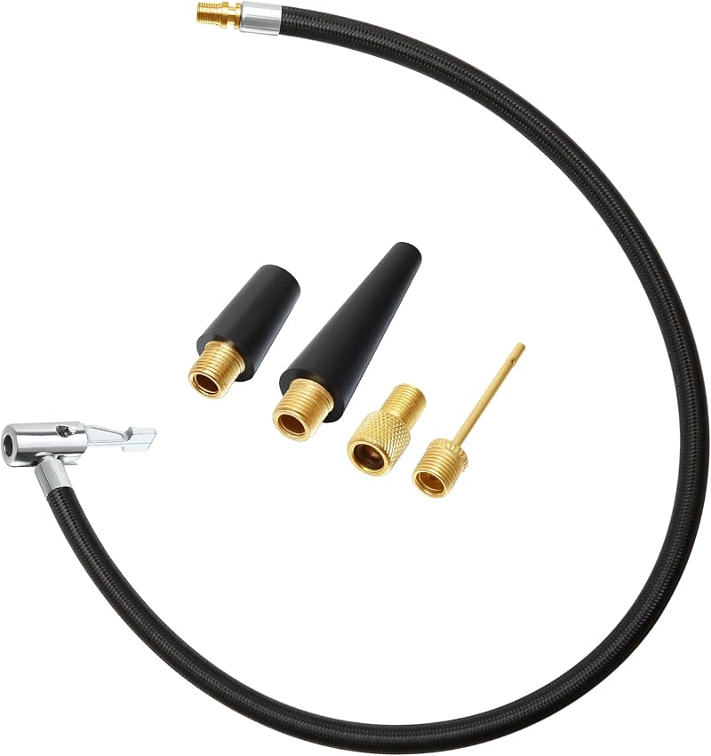 Yoicn Lth 60CM Tyre Pump Hose Universal Schrader Inflator Extension 40cm