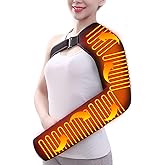 Shoulder Arm Hand Heating Pad for Pain Relief, Ultra Long Heated Wrist Wrap Heated Elbow Brace Hand Warmer for Tendonitis, Arthritis, Sports Injury Recovery, 3 Temperature Settings & Timer