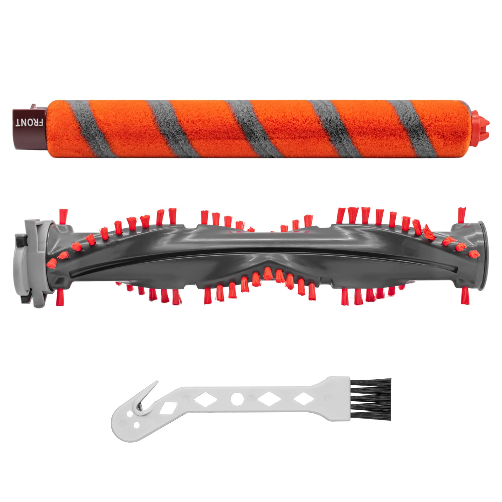 Photo 1 of **ONLY SOLID COLOR ROLLING BRUSH / MISSING OTHER BRUSHES** Coodss Replacement Roller Brush Kit Compatible with Shark NV800,NV800W,NV801,NV801Q,NV803,UV810,HV380,HV381,HV382,HV384 Vacuum Cleaner (1 Soft Roller Brush + 1 All-Surface Roller Brush)