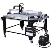 Eastwood Versa-Cut 4'X4' CNC Plasma Table With CNC Cut 40A Plasma Cutter Machine with Cutting Torch | All-in-One Professional Dual Voltage Metal Precision Cutting and Sheet Fabrication Equipment Set