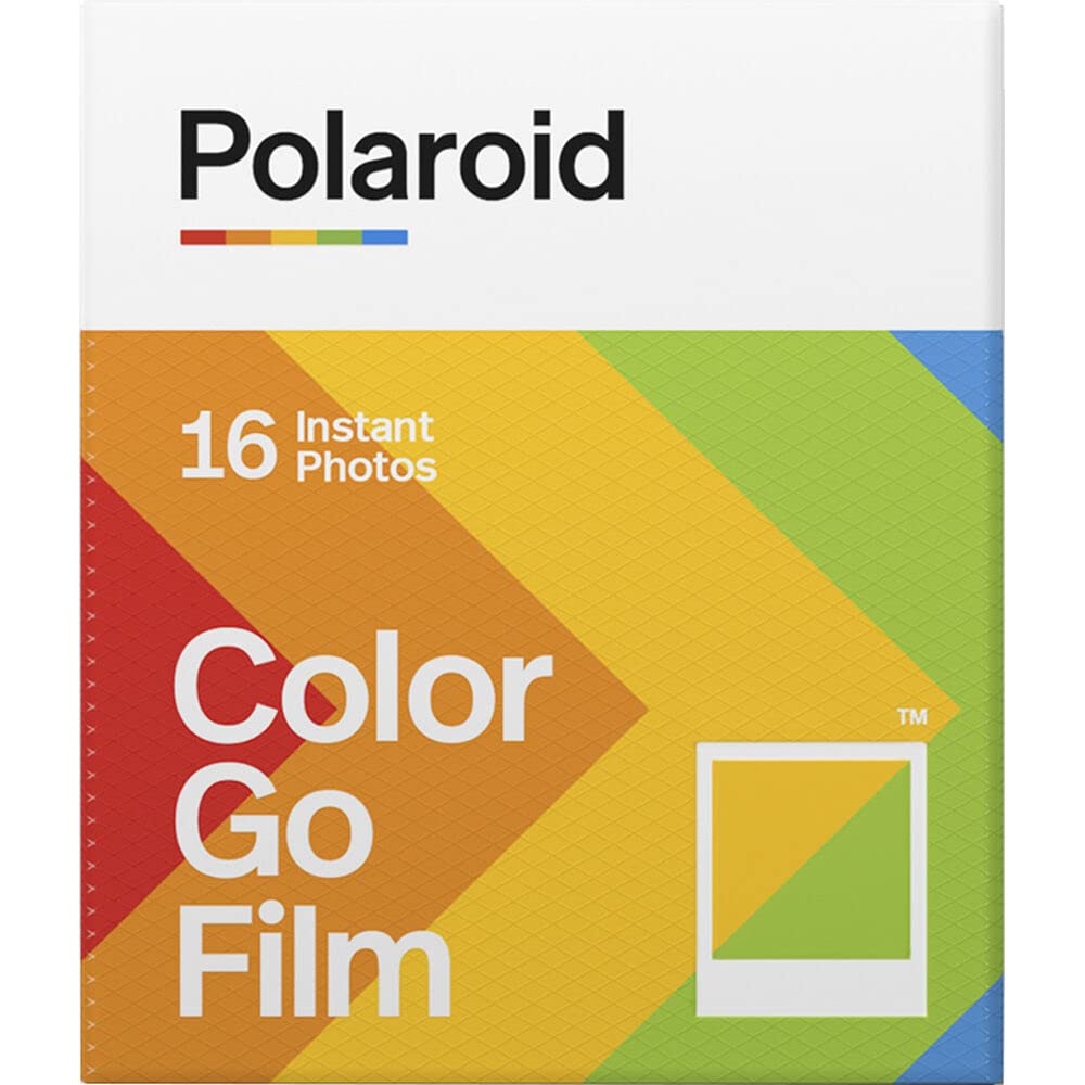 Bundle of Polaroid GO Instant Color Film for The Polaroid GO Camera - 2 Double Packs with Cloth (32 Photos)