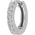 FINEROCK 0.13 Carat 7-Stone Diamond Nose Pin in 14K Gold (I1-I2 Clarity)