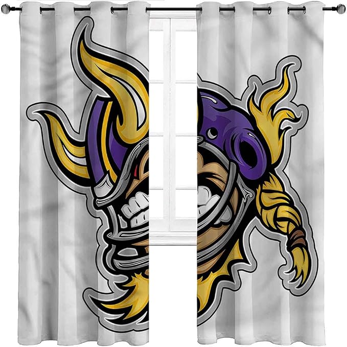 UNOSEKS LANZON Blackout Draperies Sports, Snarling American Football