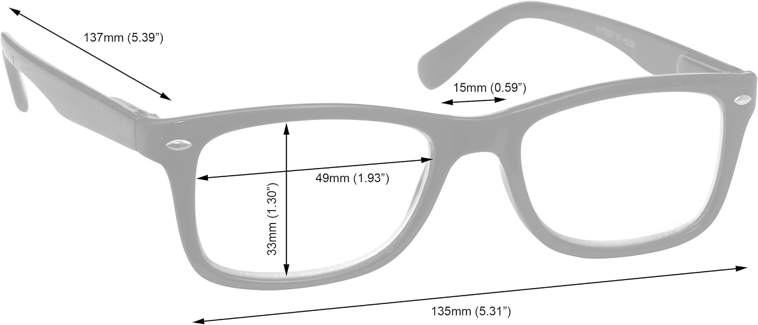 The Reading Glasses Company Black Sun Readers UV400 Mens Womens Spring Hinges S23-1 +3.50, +3.50 Magnification - Image 3