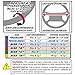 Superior 58-0550B Sport Grip Steering Wheel Cover, Size 
