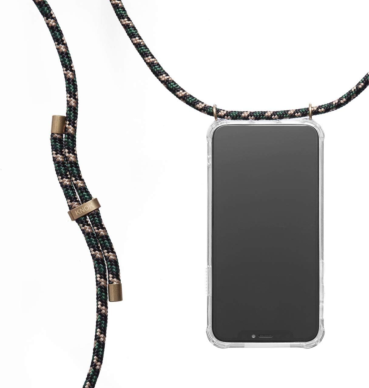 KNOK Phone Lanyard Case for Apple iPhone XS Max - Crossbody Phone Case with Strap, Lanyard Neck Strap Phone Neck Holder Phone Holder for Neck - Phone Necklace Case, Mobile Phone Cover Neck Strap