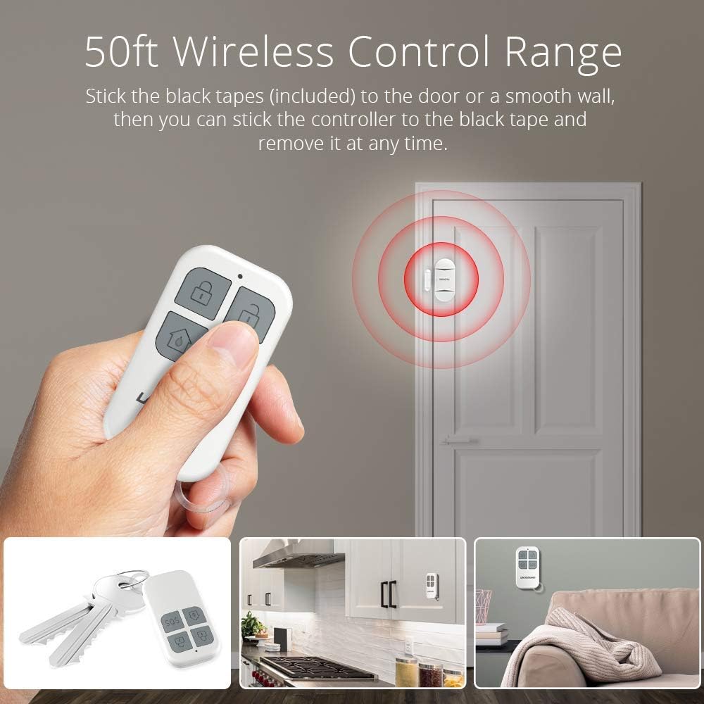 LACORAMO Door Alarm Sensor, Premium Quality, Wireless Magnetically Triggered Window Alarm - Image 4