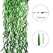 CEWOR 70pcs 420ft Artificial Willow Leaves Fake Hanging Vines Wicker Vine Silk Greenery Willow Garland for Home Wedding Garden Balcony Courtyard Decor