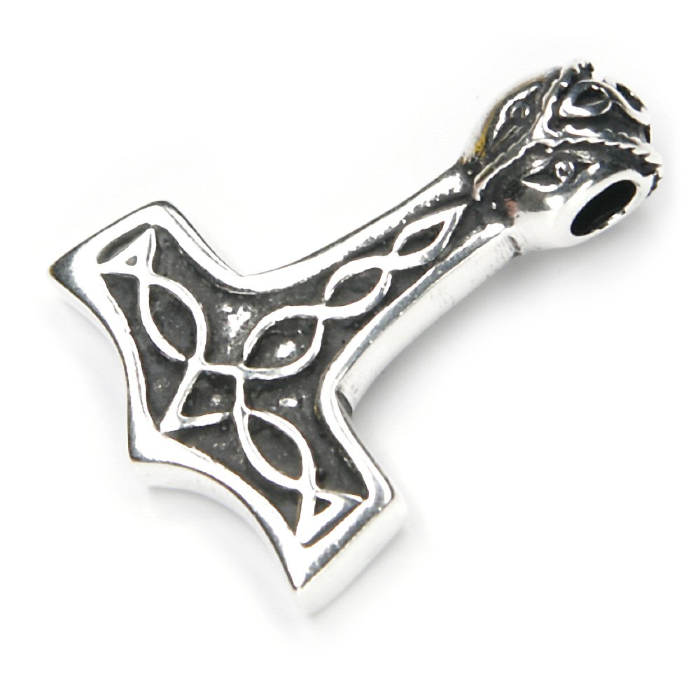 NKlaus 2,7cm Thor's hammer pendant silver 925 Scandinavian Viking talisman 3984