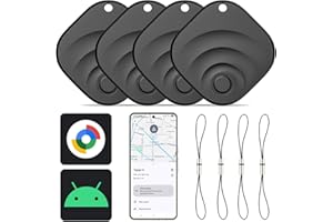 Reyke Bluetooth Tracker Android, Smart Tag Compatible with Google Find Hub (Android Only), Key Finder for Keys, Luggage, Suit