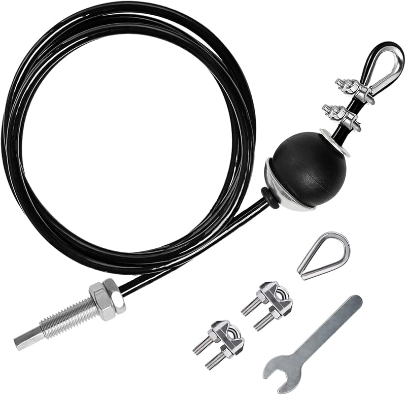 LFJ Fitness Steel Cable Heavy Duty Lat Pulldown Pulley System 3.5m Adjustable