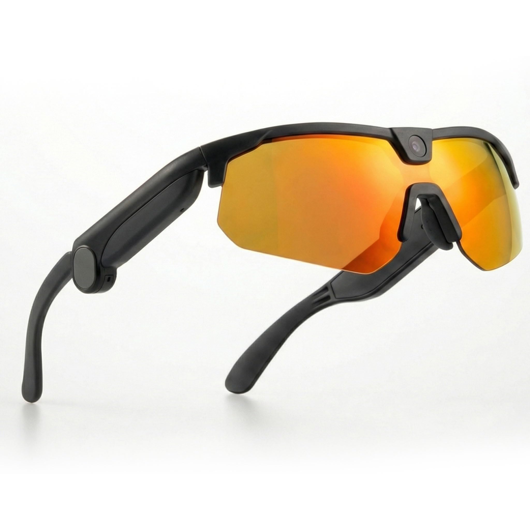 Photo 1 of Ranger AI Sports Camera Glasses with ZEISS Premium Lenses - 4K-Level Sony 16MP AI Camera, Open-Ear Bluetooth Headphones, Intercom & EIS Anti-Shake - Professional Sports Sunglasses for Men/Women