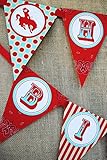 Cowboy Happy Birthday Banner Pennant