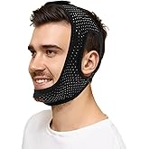 Chin Strap for Sleeping,Anti Snoring Chin Strap for CPAP Users,Don't Fade,Adjustable and Breathable Chin Strap-Keep Mouth Closed for Effectively Reduce Snoring,Skin-Friendly Comfortable Sleeping (1)