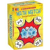 University Games, Scholastic Math Match Travel Dice Game, Mathematics Reinforcement Game for Kids, for 2 or More Players Ages 5 and Up