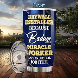 MONIZILUCKY Drywall Installer Tumbler Stainless