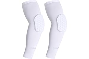 COOLOMG Basketball Arm Pads Elbow Guard Protective Sleeves for baseball football Tennis Adult Youth 2PCS