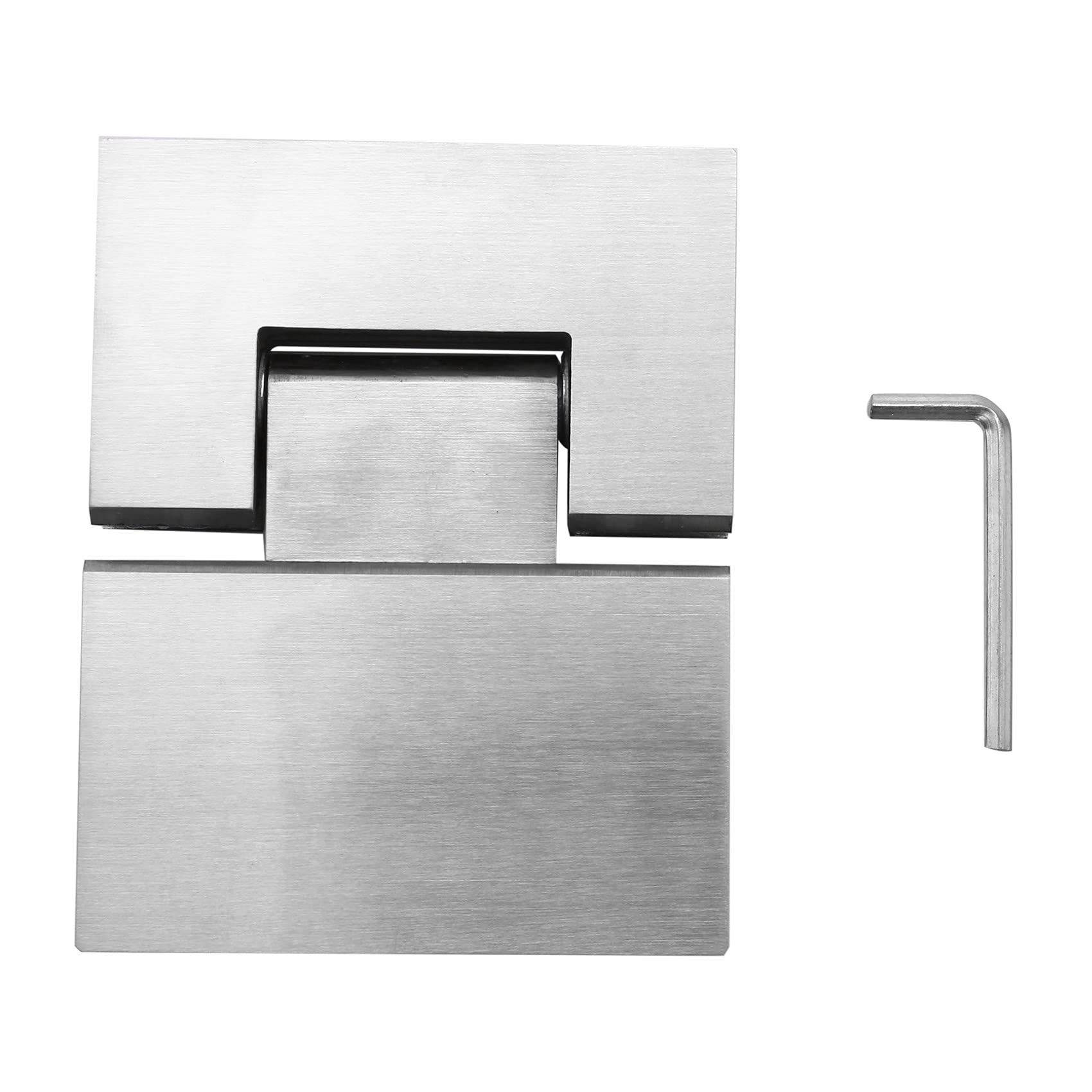 Hausdec Heavy Duty 180 Degree Glass Door Cabinet Showcase Cabinet Clip Glass Shower Door Hinge Stainless Steel Polished
