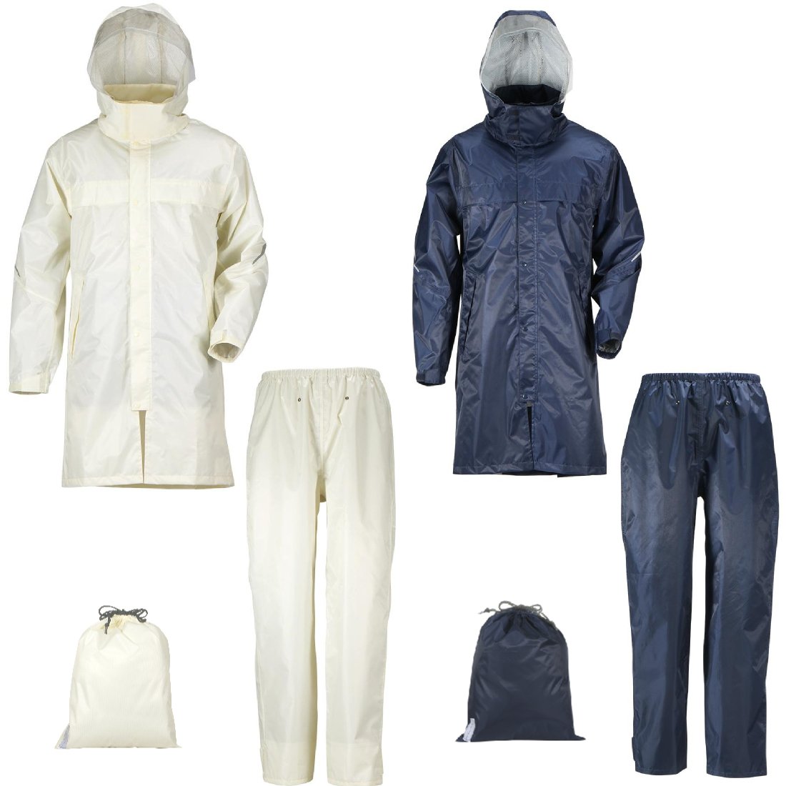 セール 学校指定 リュック型 通学 自転車 カンジャ Kanjya レインタックレインスーツ M B06xtqpwj7アイボリー レインウエア 雨合羽 合羽 ３３８０リュックを背負っても着れる 上下セット レインスーツ上下セット Jurnal Ulb Ac Id
