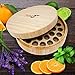 Large Essential Oil Box - Holds 37 Bottles - Real Wood Storage Organizer for 5ml, 10ml and 15ml and Roller Bottles - Sustainable Raw Finish can be Painted & Stained