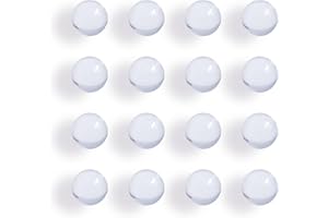 Focmkeas 500 pcs 6mm Boiling Stones, Round Soda Lime Clear Glass Boiling Beads, Glass Paint Mixing Balls, Lab Boiling Ball