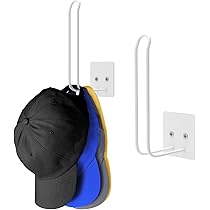 Lot De 4 Porte-chapeaux En Acrylique Pour Casquettes De Baseball, Crochets Muraux Auto-adhésifs Pour Porte, Chambre à Coucher, Placard (noir