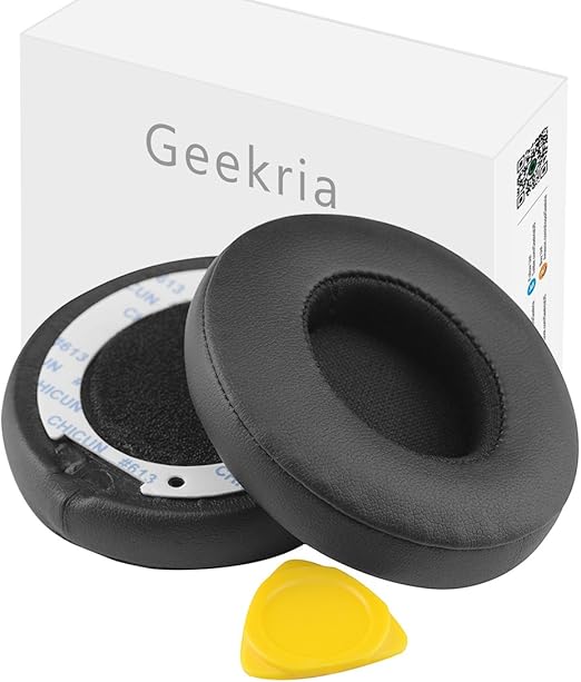 Geekria Earpads Replacement for Beats by Dr. Dre Solo3, Solo 3.0, Solo