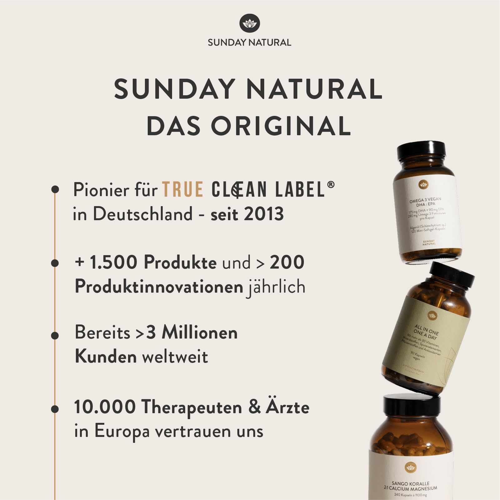 SUNDAY NATURAL® Magnesium Komplex – 240 Kapseln - 400mg pro Tag - aus 7 Verbindungen: Magnesium Bisglycinat, Citrat, Malat, Laktat, Ascorbat, Oxid, Lysinat - Vegan, laborgeprüft 5