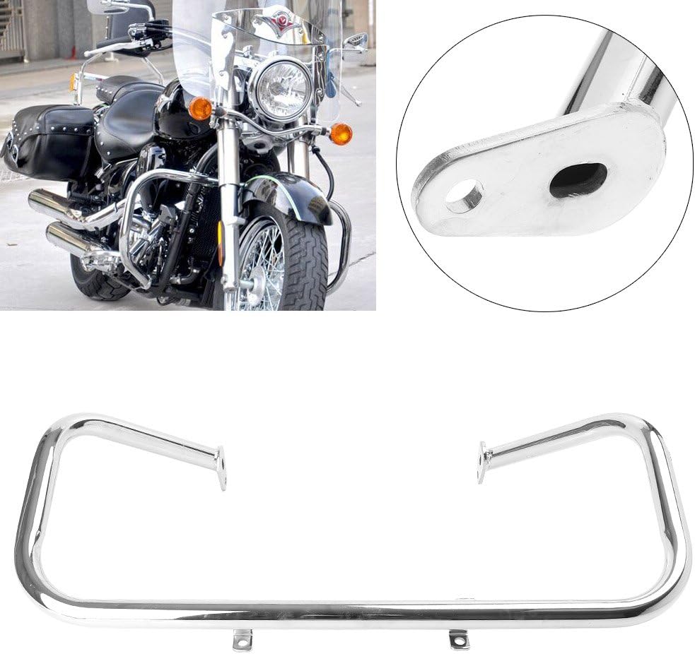 GZYFMotorcycle Engine Guard Highway Crash Bar Fits Kawasaki?VN900?Classic/LT??2006-2013 / VN900?Custom?2007-2013, Chrome