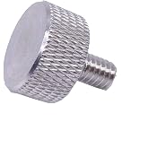 Wkooa Knurled Head Thumb Screws with Collar Aluminum 1/4-20 UNC Threads Length 1/2 '' Pack of 10