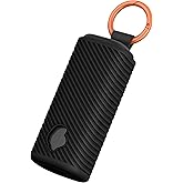 Geiomoo Silicone Case for Skullcandy Dime Evo, Soft Flexible Scratch Resistant Protective Cover with Carabiner (Black)