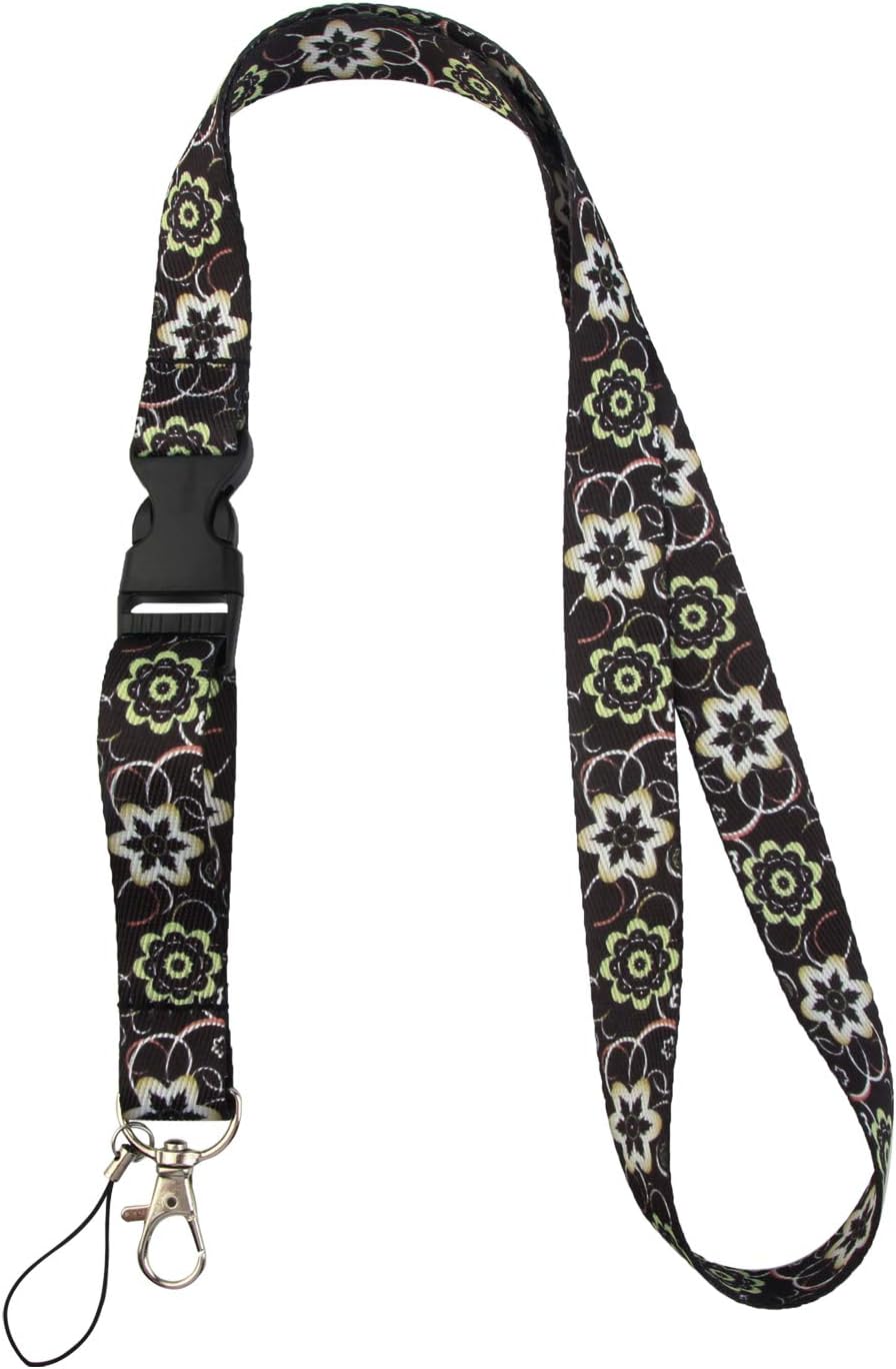 Lanyard Keychain Holder with Plastic Quick Release Buckles Cool Lanyard (Abstract