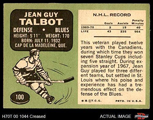 Amazon Com 1970 Topps 100 Jean Guy Talbot St Louis Blues
