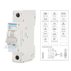 MOLLOM DC 1 Pole Miniature Circuit Breaker, 250V