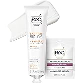 RoC Barrier Renew Day Cream with SPF 30, Moisturizer with Ceramides & Prebiotics to Protect Skin Barrier, (2.5 oz) with Retinol Eye Cream Packette