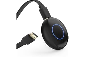 OSDTKRU Wireless HDMI Display Dongle Adapter - Stream from Laptop, PC, or Smartphone to HDTV/Projector - No Setup or Apps Required - Compatible with iOS, Android, Windows, MacOS, Black