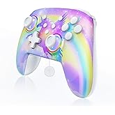 NexiGo Wireless Controller (No Deadzone) for Switch 2 and Switch, Bluetooth Controllers for Nintendo Switch with Vibration, Motion, Turbo and LED Light (Violet Unicorn)