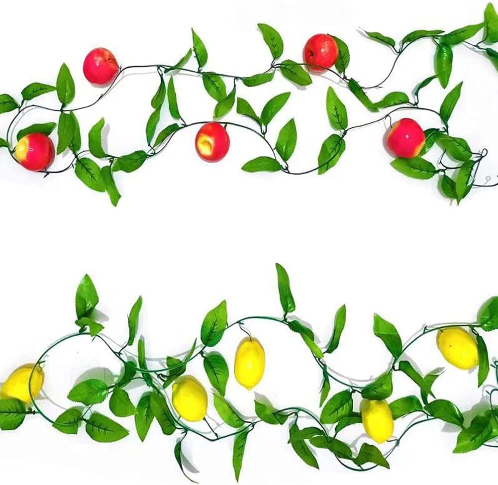 Wreaths, Garlands & Swags - Sukkot Decorations Etrog Apple Sukkah Decoration Rope Fruits Garland Indoor Outdoor Decor for Jewish Sukkot Holiday Supplies