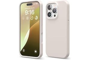 elago Compatible with iPhone 16 Pro Case, Premium Liquid Silicone Case, Full Body Protective Cover, Shockproof, Slim Phone Case, Anti-Scratch Soft Microfiber Lining, 6.3 inch (Stone)