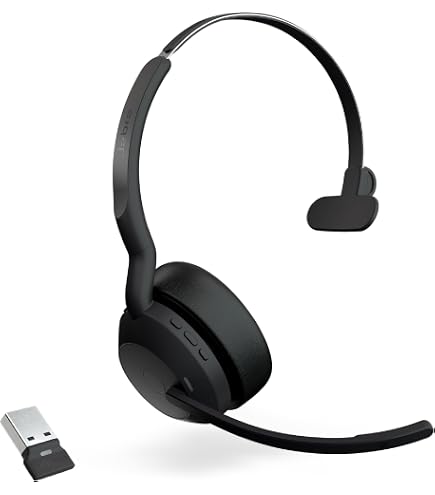 Amazon.com: Jabra Evolve2 65 - USB-A UC Mono con soporte de carga