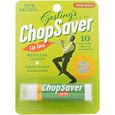 ChopSaver Lip Balm, 100% Natural Hydrating Lip Care, Chapstick for Musicians and More, Effective Relief for Dry, Cracked Lips and Skin, Made in USA, 0.15 Oz (Single)