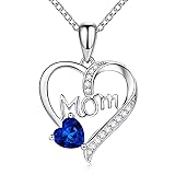 LOUISE VELLA Mom Necklace for Women 925 Sterling