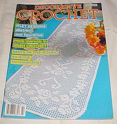 Decorative Crochet March 1988 Issue No. 2 Magazine (Filet Designs Abstract and Figurative, More Marvel in Irish Crochet, Mats in the Round so Quick so Rewarding)