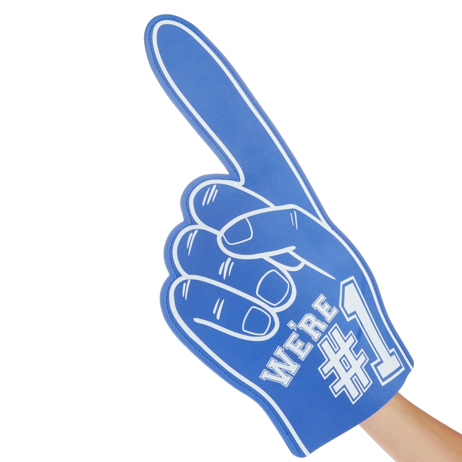Okuna Outpost Giant Blue Team Foam Finger - 17.5 Inch, 2 Pack, EVA Foam - Sports Hand Prop & Number One Fan Gloves - view 8