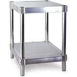 PVIFSA243036-2 Equipment Stand with 2 Adjustable Solid Shelves, 400 lbs Shelf Capacity, 36" Length x 24" Width x 30" Height