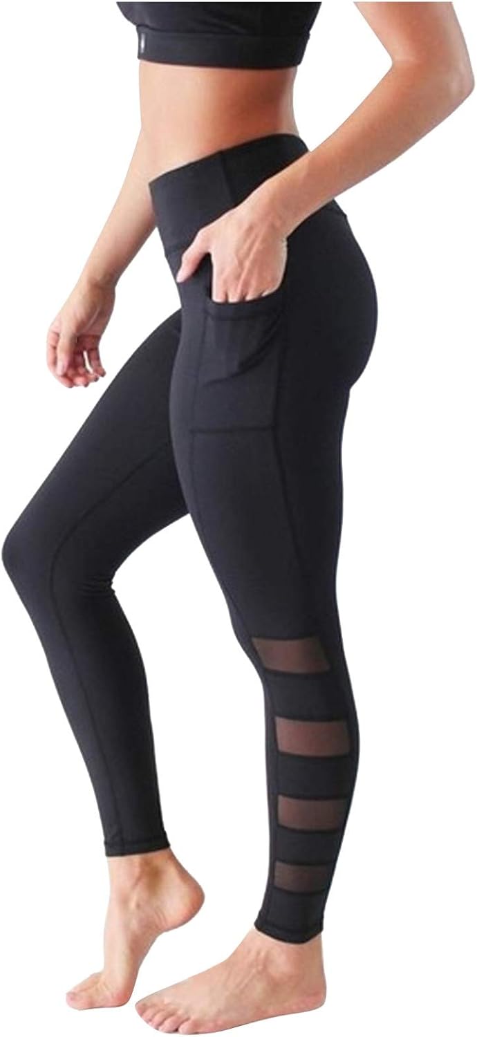 ALONG FIT Damen Sport Leggings High Waist | Mit Handytasche | Blickdicht | Für Yoga & Fitness